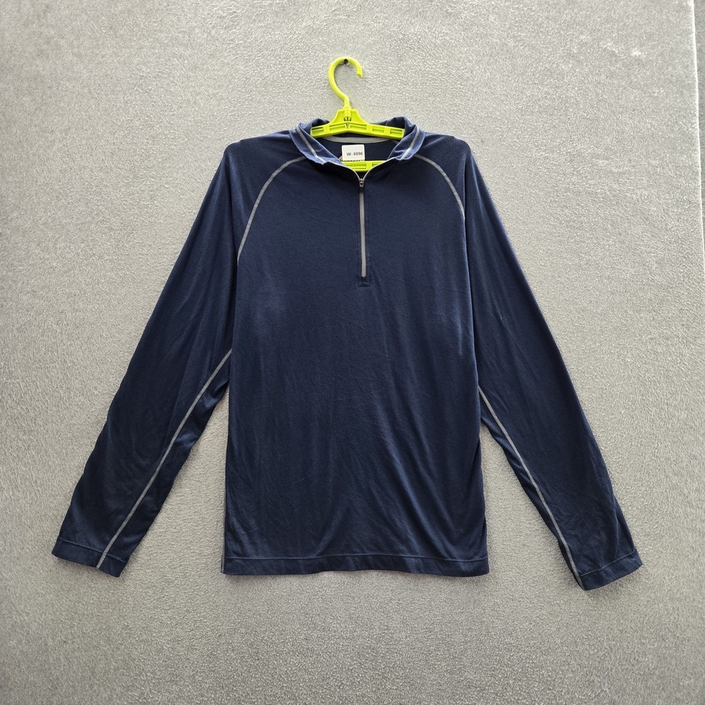 Cloudveil Men Shirt XL Blue  Quarter Zip Activewear Zipper